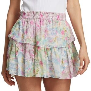 NWT LoveShackFancy Ruffle Mini Skirt